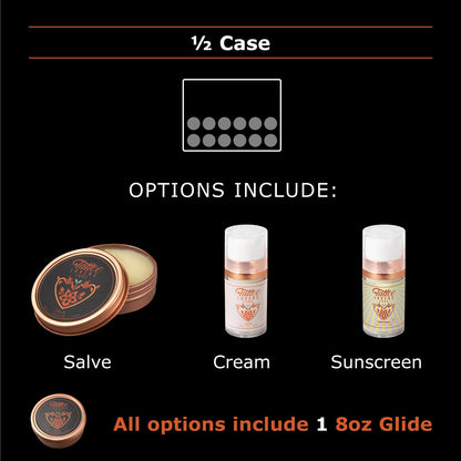 Loyalty Program - 1/2 Case - 12 units(Salve, Cream, or Sunscreen)